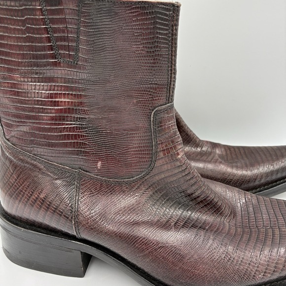 Nex technical Men\'s Italian Alligator Print Leather Boots‎ EU Size 43 US Size 10 main image 5